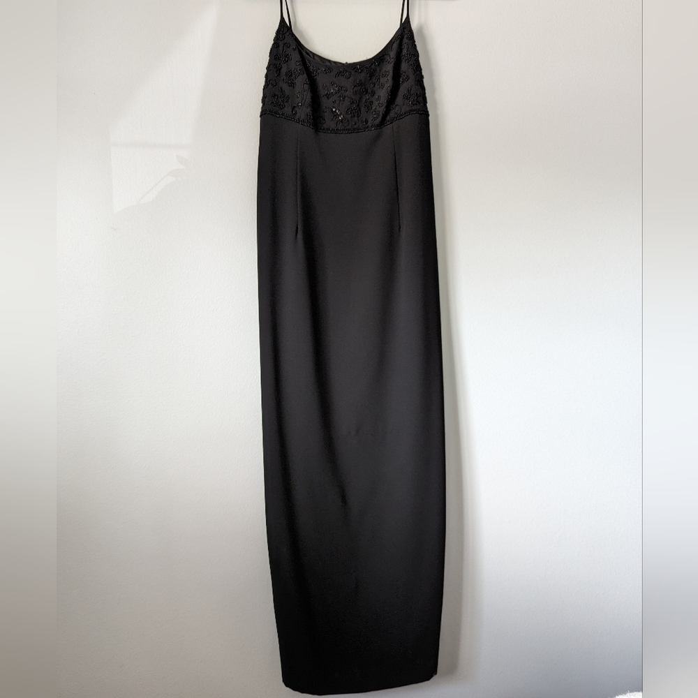 Casual Corner Black Maxi with Beaded Top size 10
